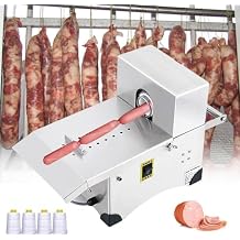 Electric Sausage Knotting Machine 10-45mm,200W Automatic Sausage Tying Knotting Machine,Stainless Steel Sausage Binding Strapping Machine,Commercial Sausage Linker Machine