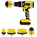 Produktbild Bürsten Für Drill Badezimmer Küche Reinigungsartikel Haushalts-Reinigungs-Werkzeug Für Badezimmer Oberfläche,Fugenmörtel,Badewanne,Dusche,Küche,Auto,Boot 3 Pack(Bohrer Nicht Enthalten) (Gelb, 4P)