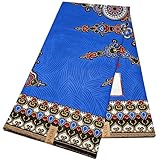 Ronvital-wax-[6 Yards] African Wax Print Fabric -Java Style – 100% Cotton Ethnic Print for Clothing, Accessories, and DIY Crafts (2P4-4)