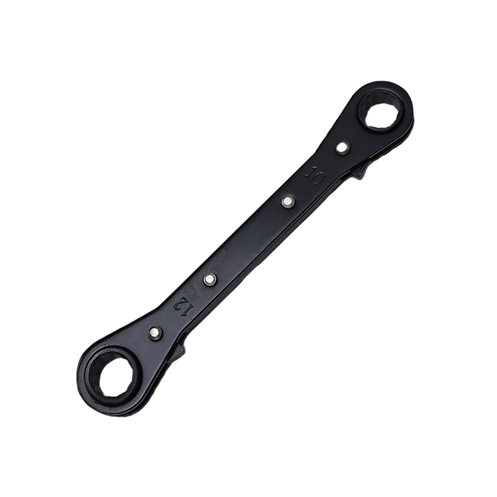 Eujgoov Set di Chiavi a Cricchetto a Doppia estremità CR V in Acciaio Reversibile a 12 Punti Chiave a Scatola 5 Pezzi Ossido Dimensioni Compatte per Riparazione Automobilistica e Motociclistica