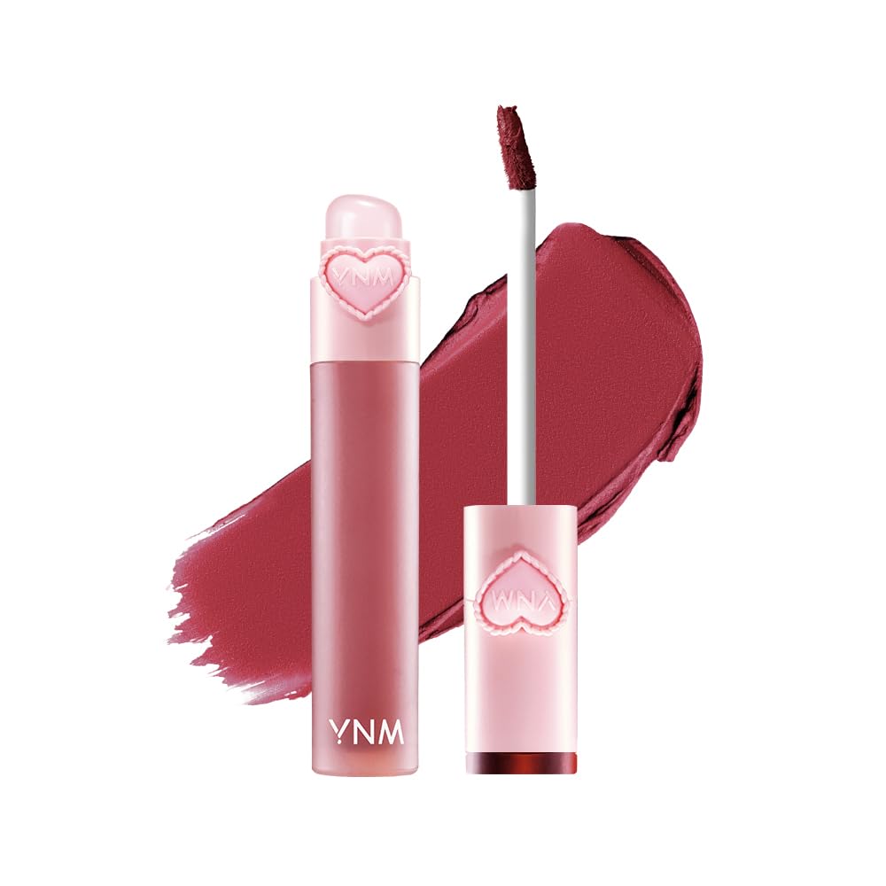 YNM matte veil tint soft blur finish silicone lip brush k beauty matte moisturizing smudge proof long lasting korean lip tint 0 09 oz dipping vei (06 melting veil)