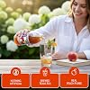 Texas Tea Fredericksburg Peach Tea Organic Black Tea with Real Texas Peaches, NON-GMO, Small-Batch Brewed, 12-Pack of 16 FL Oz Glass Bottles, Refreshing Southern Sweet Peach Iced Tea