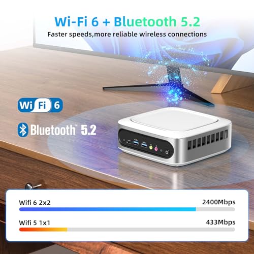 AWOW Mini PC Intel Core i9-11900H (4,9 GHz, 8C/16T), 32 GB DDR4 Dual Channel 1 TB M.2 NVMe SSD, Mini