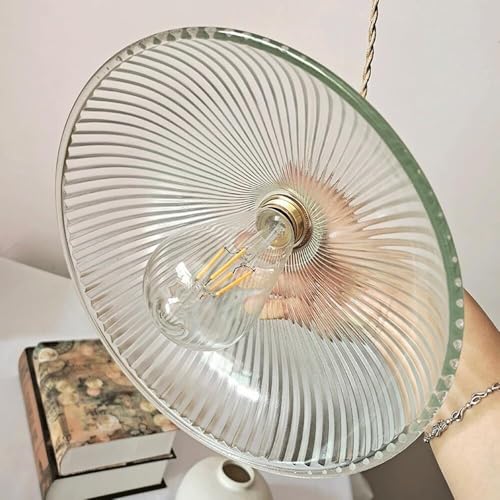 Suspension chapeau en verre lustre industriel pour rompre la monotonie d'un salon - 2