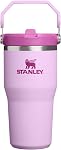 STANLEY IceFlow 2.0 Tumble en paille avec poignée 20 Ôz Ôter sur le couvercle et plier la paille Ôte bouteille d'eau étanche Ô acier inoxydable isolé Ô BPA-Free Ô orchidée douce