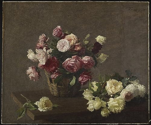 Tableau un bouquet d'oeillets Fantin-Latour pour décoration murale salon