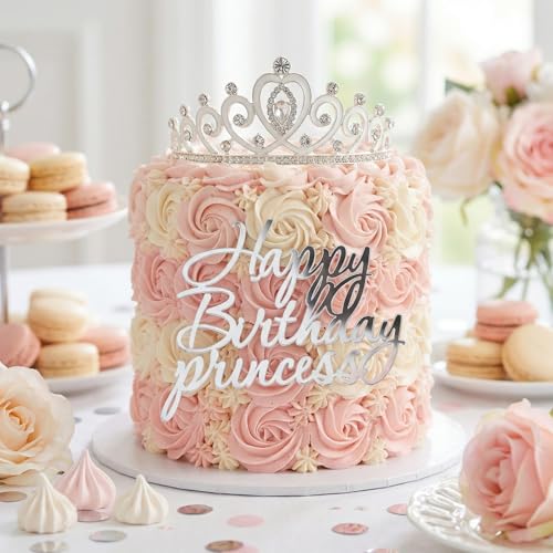 14 sztuk dekoracji tortu Happy Birthday, dla dziewczynki, urodziny, królowa, dekoracja na tort, akrylowe, nakładki na tort, księżniczki, babeczki, dekoracja urodzinowa, tort, ciasto, desery