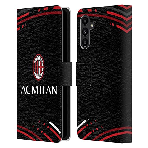 Carcasa Samsung A13 5G libro AC Milan funda de cuero para viajes y transporte urbano