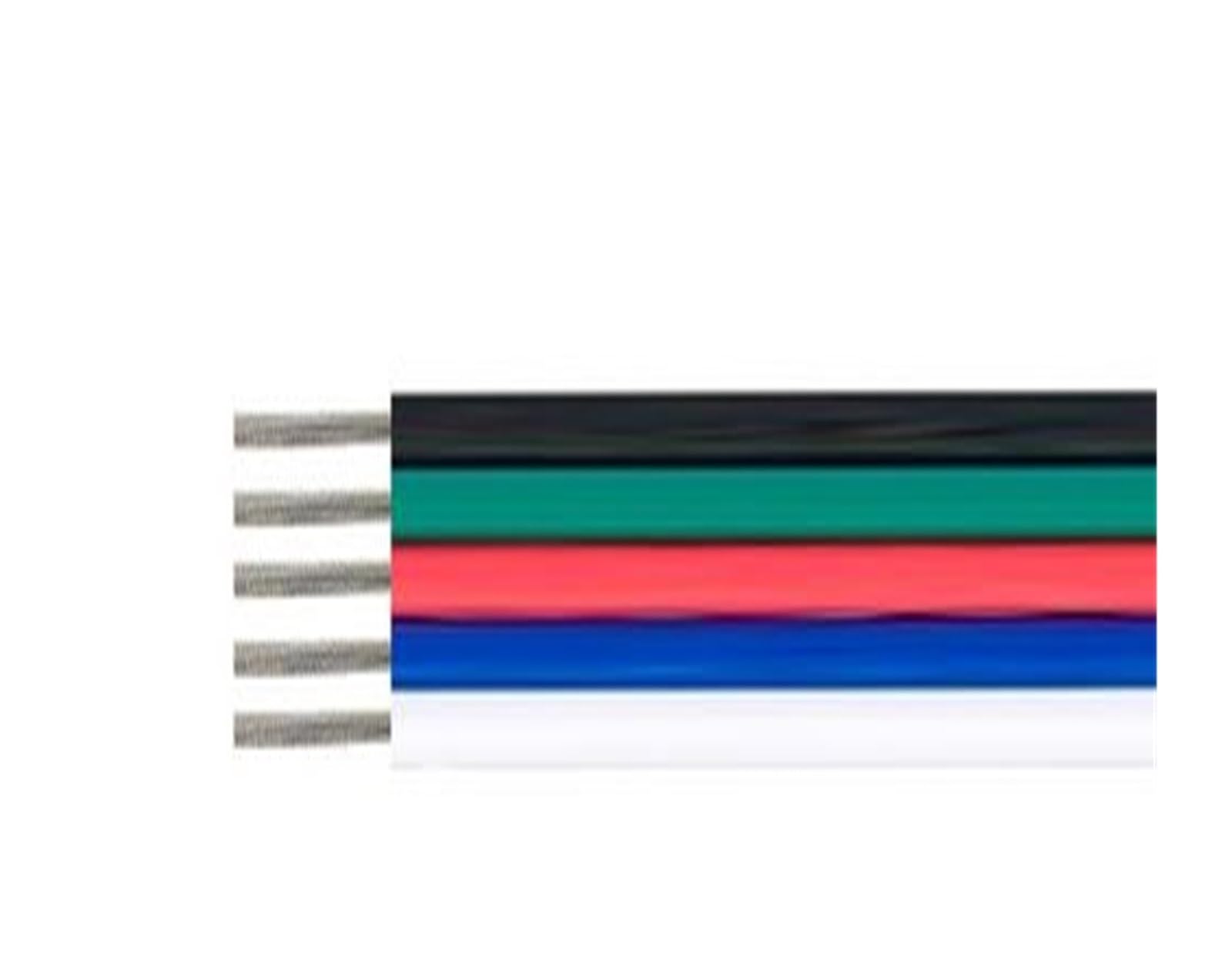 Kabel 5-100 M 18 20 AWG Przewód Przyłączeniowy 6 5 3 2 4-pinowe Przedłużenie Do Taśmy WS2812B Złącza Światła Pikseli(5pin wire,18AWG10m)
