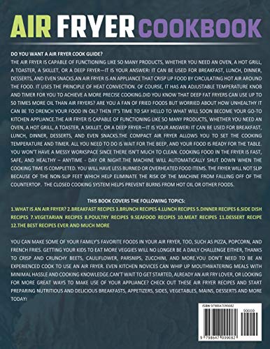 Air Fryer Cookbook: 800 Foolproof, Quick & Easy Recipes for Beginners and Advanced Users