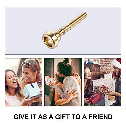 Milisten Accessories Mouthpiece Lightweight Copper Mouthpiece Replacement Compatible With Bach Conn King For Beginners Golden Trumpet Trumpet Accessories #TOP3