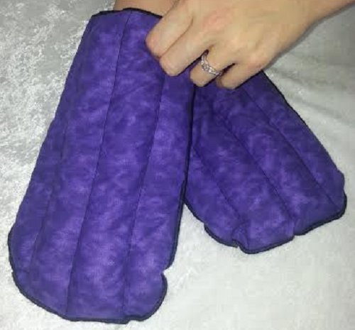 Purple Kozy Mittens Hot and Cold Microwavable Heating Pads for The Hands