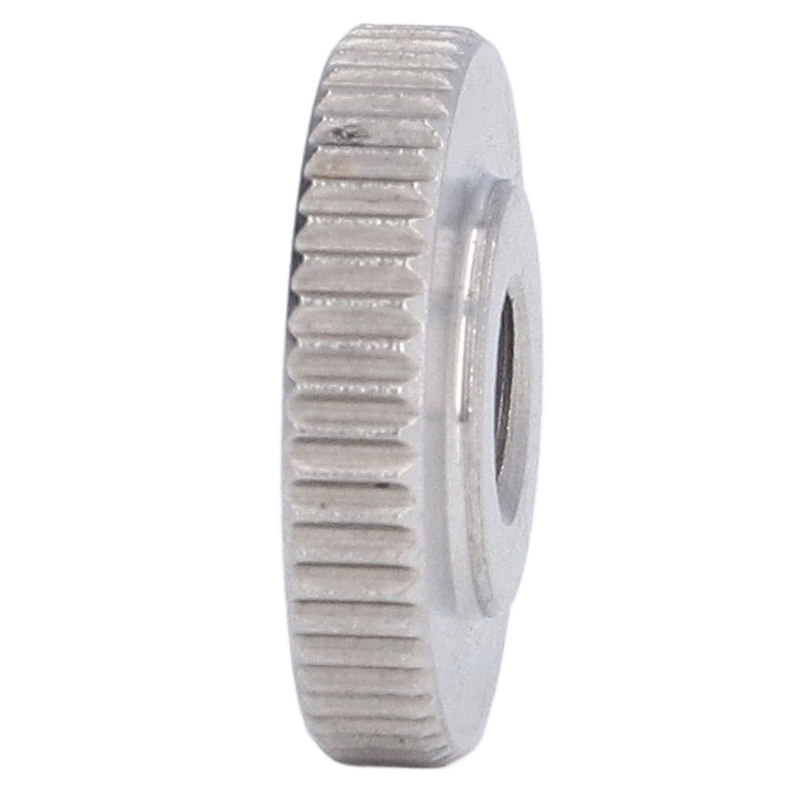 Xolsurg Knurled Thumb Nut Stainless Steel Flat Head Through Hole Hand Tightening Nut for 3D Printer Beds Machine Tools (M6)