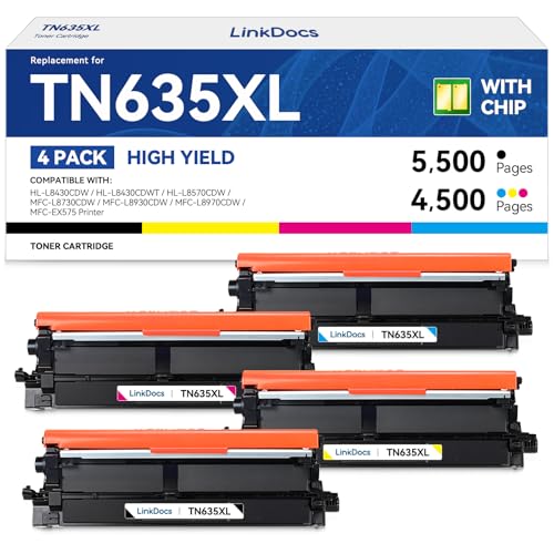 Toner TN635XL Brother HL-L8430CDW pour imprimer vos dossiers de rechange LinkDocs