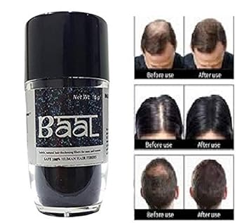 Baal Hair Building Fiber for Women and Men for Loss Hair Black 16g