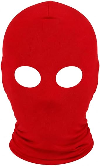 Mens and Womens Spandex Full Face Mask Halloween Cosplay Open Eyes Stretch Zentai Hood Mask Costume