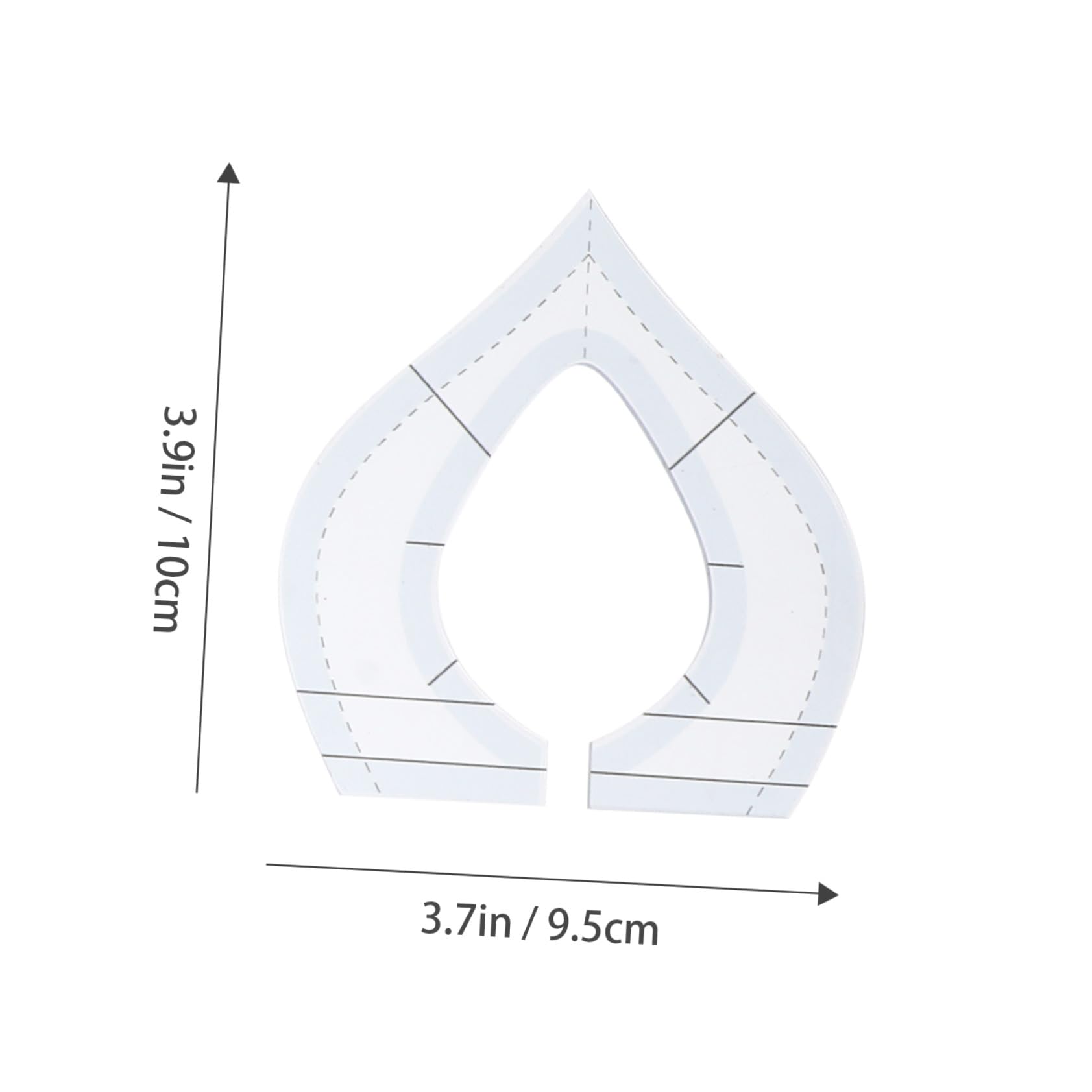 EXCEART 18piezas Regla De Acolchado Acrílica Para Costura y Patchwork Plantilla Para Diseño De Ropa Herramienta De Costura y Corte Compatible Máquinas De Coser De Mesa