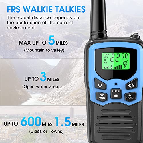 image for Walkie Talkies,MOICO Long Range Walkie Talkies for Adults Two-Way Radi