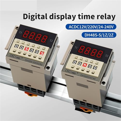 Minuteur programmable numérique DH48S double temporisation AC220V à écran LED - 2