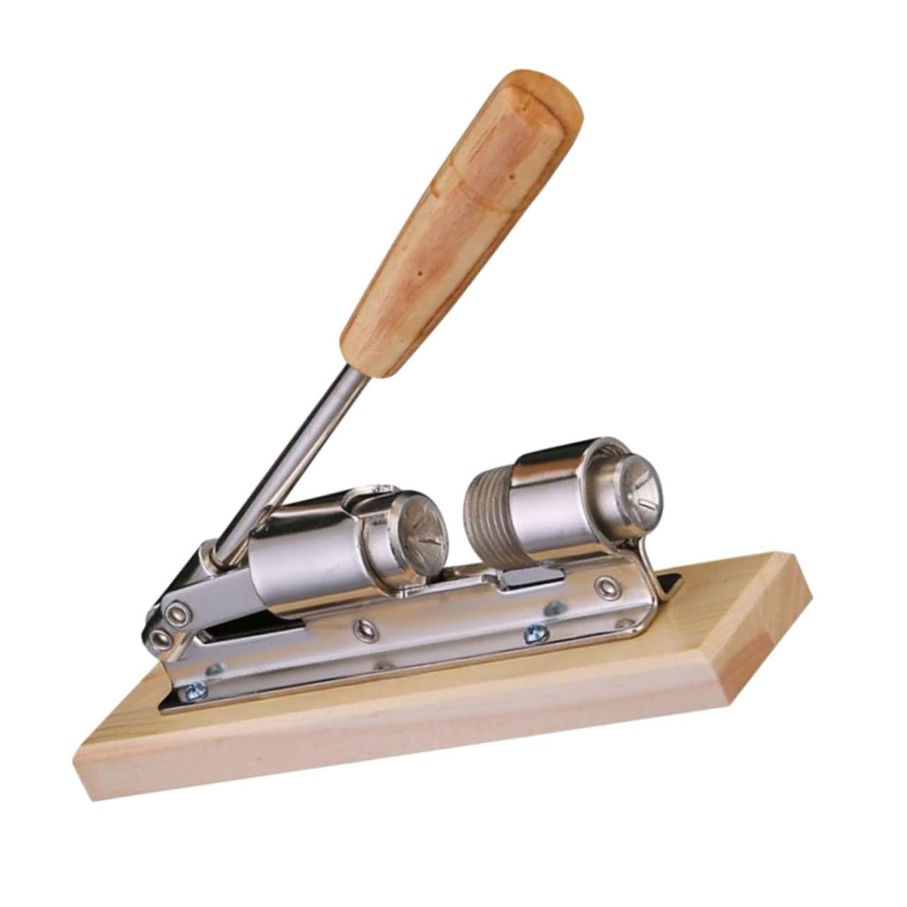 Alipis Casse-Noix Mécanique en Acier Inoxydable et Bois, 1 Pièce