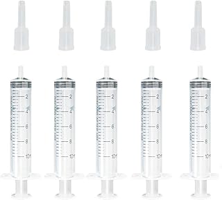 DTF Syringes, DTF Printer Cleaning Kits for All DTF Printer,DTG Pritner,Uv Printer DTF Syringe Tips Specially Designed to Closely Connected to The Ink Damper.(10ML*5PCS)