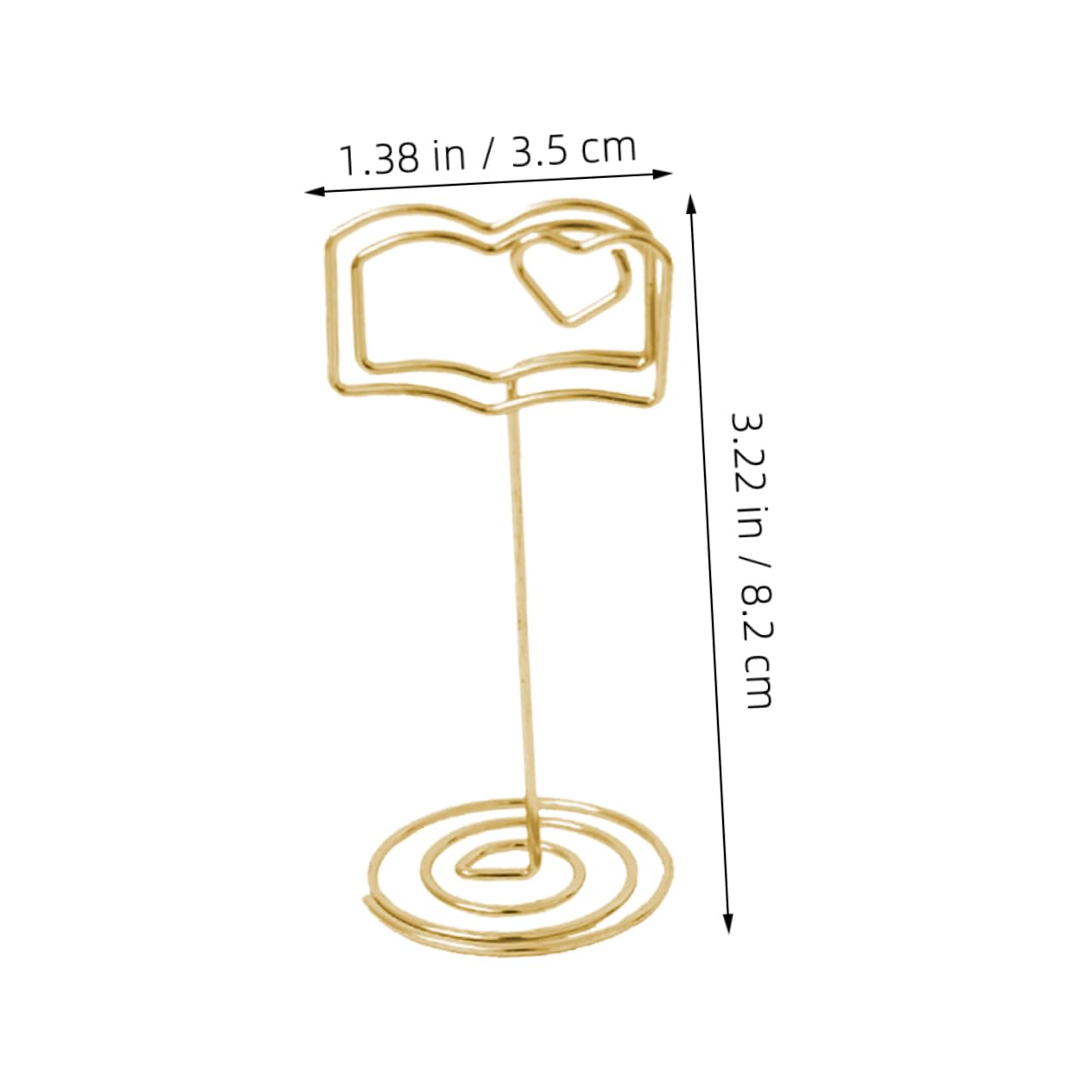 DIYEAH 6pcs Sturdy Metal Memo Clips Message Holders for Photos and Cards Versatile Office Desk Decor for Home Events Weddings and Gatherings