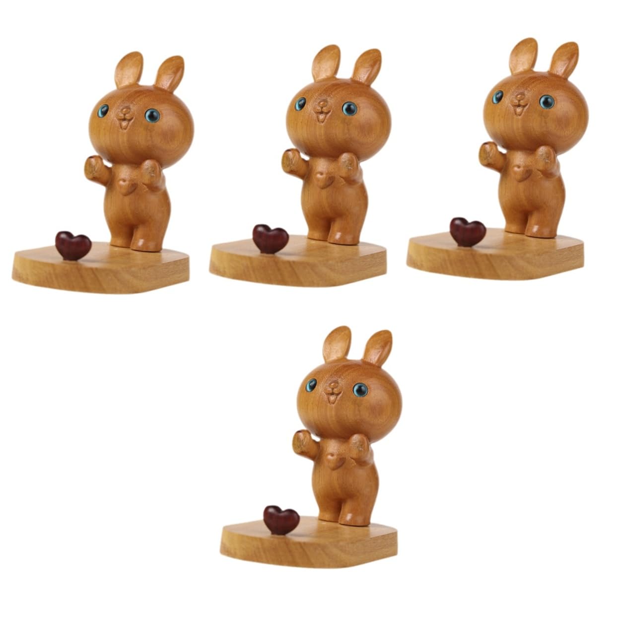 OSALADI 4pièces Support De Téléphone Forme De Lapin Mignon Décoration De Bureau Et Accessoire Pratique pour Smartphone pour Adultes