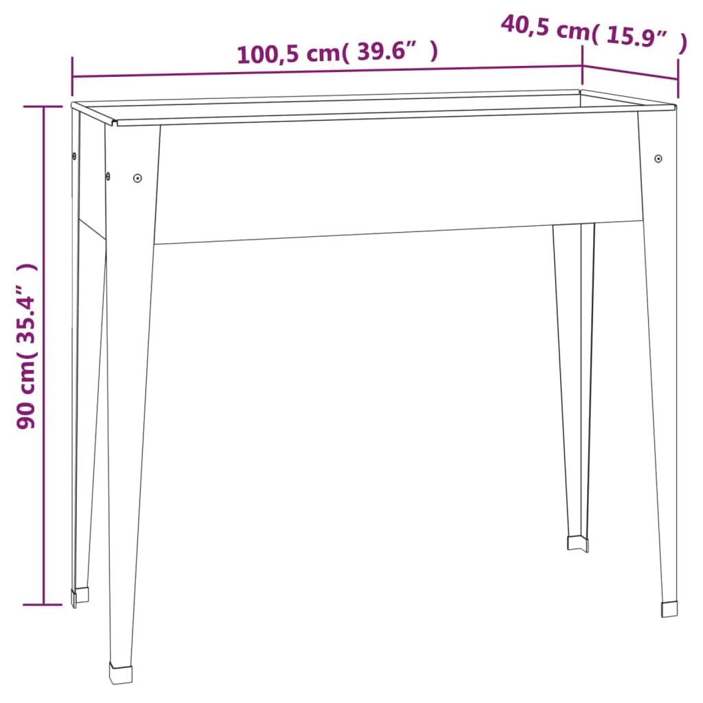 Jardinera de jardín de 2 piezas de acero galvanizado con patas altas para plantas y flores, jardinera elevada amplia y profunda para huerto, hierbas aromáticas, decoración para balcón, patio