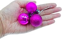 Vista 4 de 24 Bolas de Navidad ALIMITOPIA, bolas de Navidad, de 3cm, resistentes a los golpes, surtido de colores, bolas de colgar con superficie de espejo
