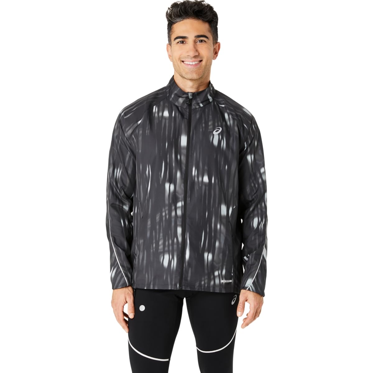 ASICS Men's Road Packable Jacket Running Apparel, XL, Performance Black