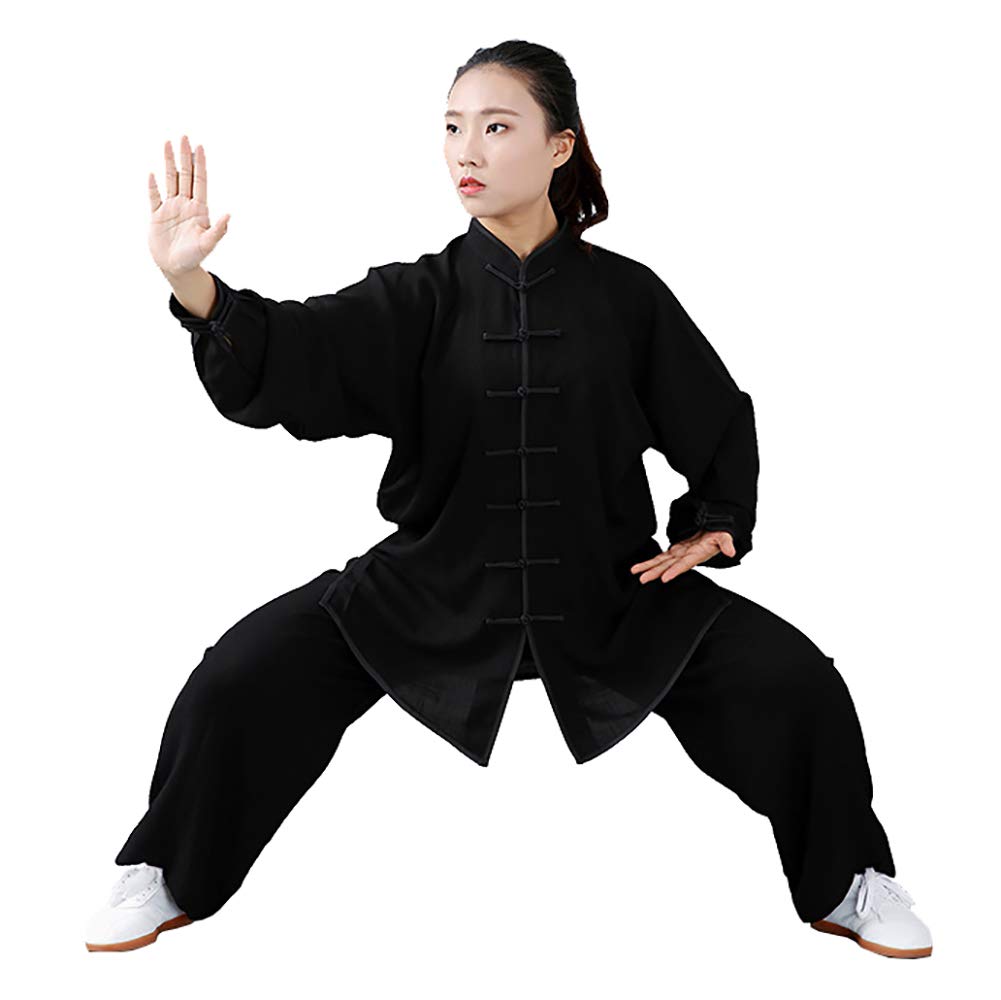 Unisex Tai Chi Sciolto Abbigliamento per l'Uomo Uniforme Abito A Due Pezzi Sottile e Traspirante