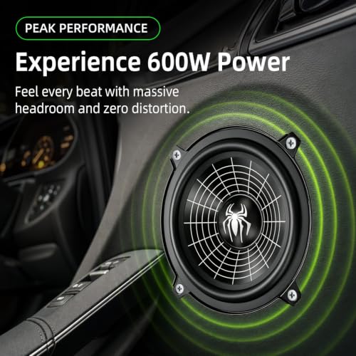 Image of 5.25 Inch Speakers, 600W 4 Ohm 5 In Speaker Car Audio Aluminum Cone Woofer