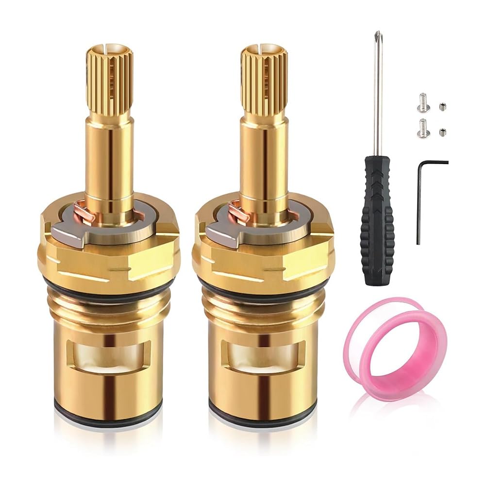 muqeu 2 Sets Faucet Valves Faucet Stem 994053-0070a or 994053-0070a/H Bathroom Kitchen Bathtub Faucet Stem Replacement