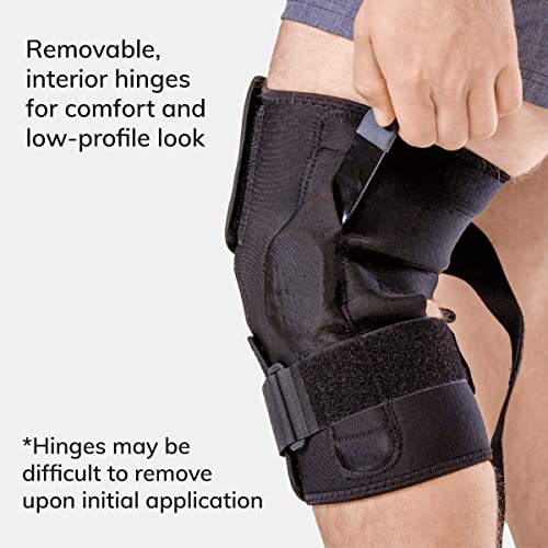 Braceability Rom Hinged Knee Brace - Adjustable Compression Sports And Running Support Wrap For Mcl, Acl And Pcl Tears, Post-Surgery Pain Relief, Torn Meniscus Recovery And Kneecap Stabilization (L) #TOP4