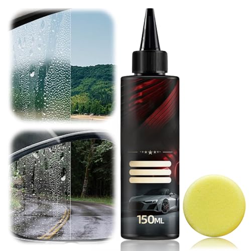 Liquido Lavavetri Auto, 2025 New Liquido Tergicristalli Auto, Sfogli in Vetro Automatico, Film per olio del Parabrezza Composto per Auto (1, rosso)