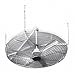 61" Steel Ceiling Fan Guard,6 Gauge, Finish Nickel Chrome