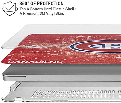 Skinit Case + Skin Compatible with MacBook Pro 13in M1 (2021) - Officially Licensed NHL Montreal Canadiens Frozen Design