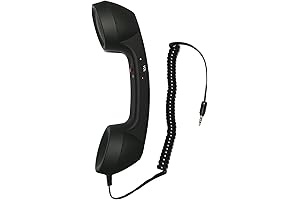 Retro Telephone Handset Cell Phone Receiver with Built-in Payphone Mic