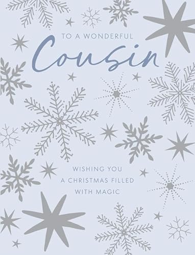 Christmas Card, To a Wonderful Cousin - 8 x 6 inches - Piccadilly Greetings