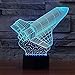 Produktbild Rocket Modeling 3D Led Nachtlicht 7 Farben Ändern Raumfahrzeug Tischlampe Home Decor Nachtschlaf Lampara Beleuchtung Kinder Geschenke