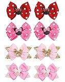 Mouse Ears Hair Bows Clips Glitter Hair Bow Cute Mice Ears Hair Accessories for Women Girls for Cost