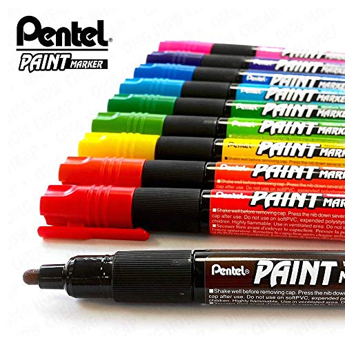 Pentel MMP20 Marcador Permanente, Dourado, 4 mm