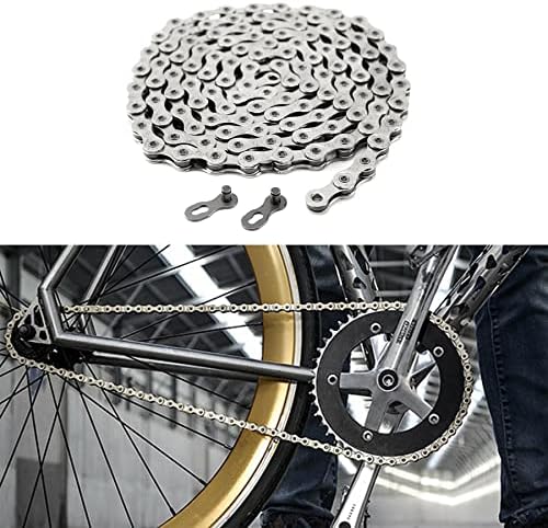 Laxzo ® CHAIN Bicycle 5/6/7/8-Speed Bicycle Chain, Anti Rust Steel High Strength Bike Derailleur Chain for 5/6/7/8-Gear Road MTB Mountain Hybride Bicycle