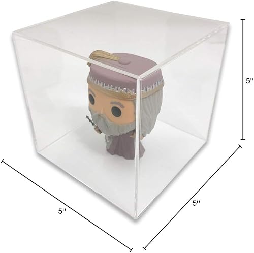 Miniatura 6 de Cubo de exhibición de acrílico (5 "x 5" x 5" - 0.118 in) Exhibición de joyeríacomercializacióncajaalmacenamiento Paquete de 4 super Saver