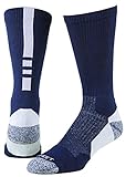 Pro Feet Men's Shooter 2.0 Team Socks, Navy/White, Large