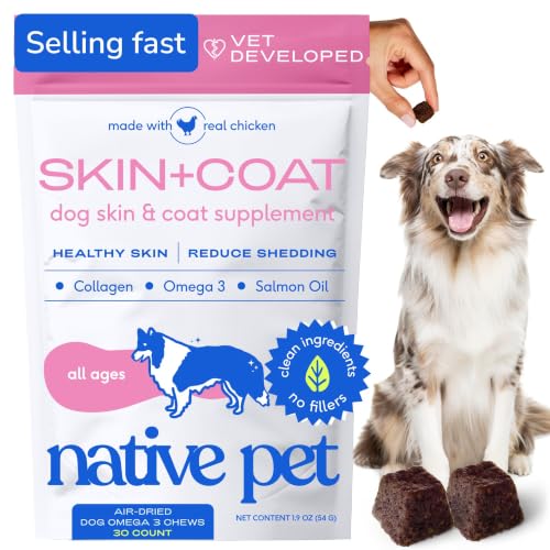 Native Pet Skin & Coat Chews - Omega 3 Fish