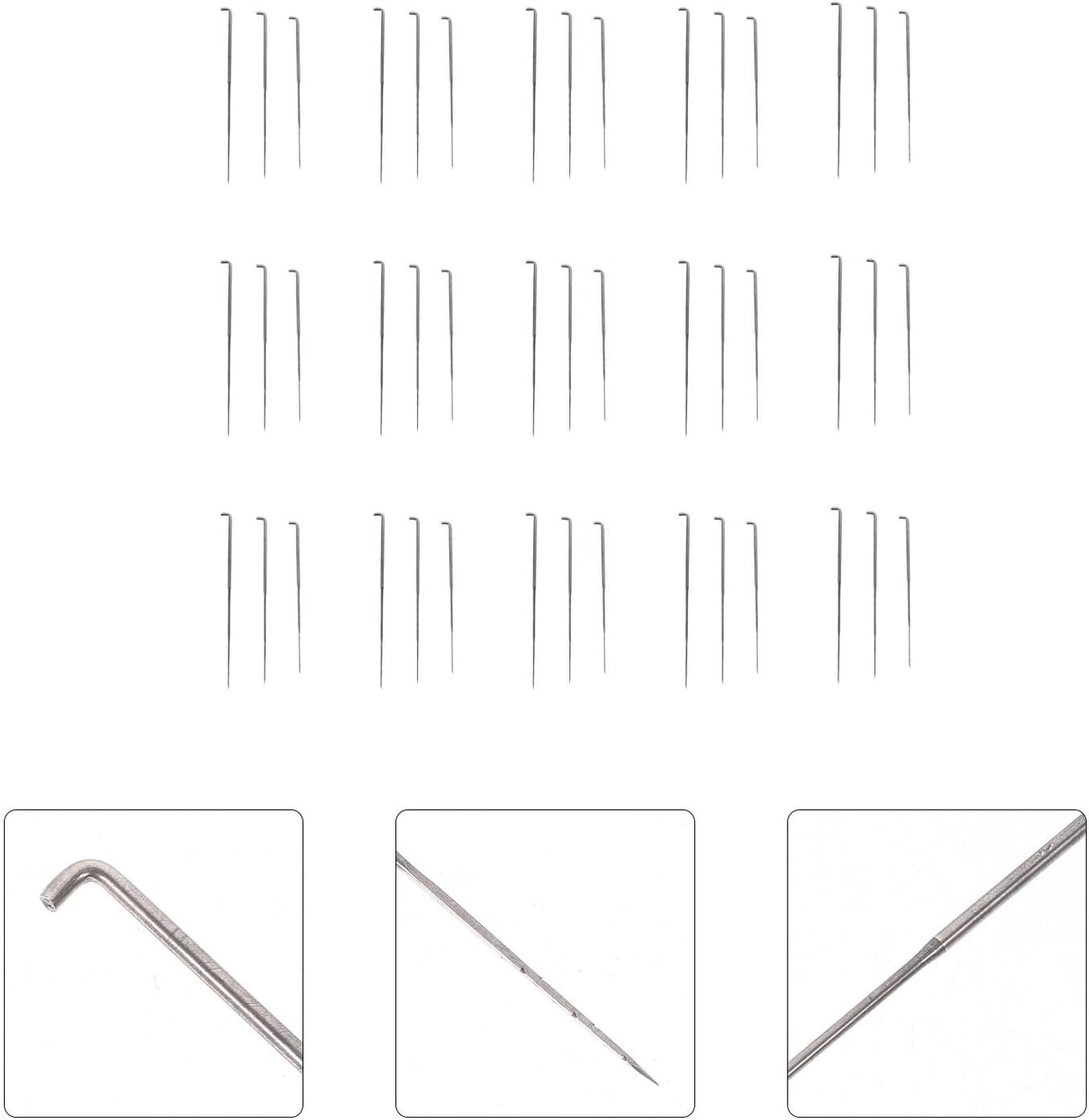 JEWEDECO 45Pcs DIY Needle Felting Fine Medium Thick for Handmade Wool Crafts Embroidery Tools