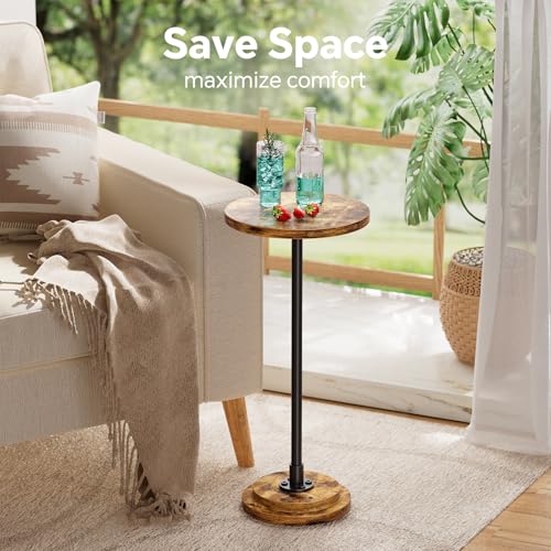 image for Simple Trending Small Side Table, Round Drink Table, Sofa End Table fo
