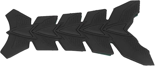 Miniatura 4 de Adhesivo para motocicleta, protector de goma negra 3D, almohadilla de aceite y gas, protector de hueso de pescado, decoración negra para