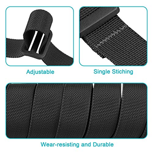 Magarrow 80" Packing Straps With Ladder Lock Adjustable Buckle Webbing (Black (4-Pack), 80") #TOP2